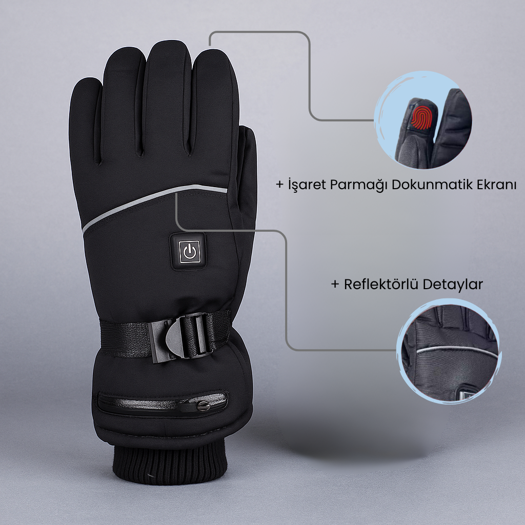TermoEl™ Bataryalı Isıtmalı Kış Eldiveni